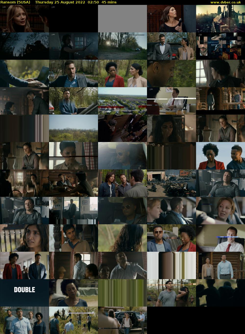 Ransom (5USA) Thursday 25 August 2022 02:50 - 03:35