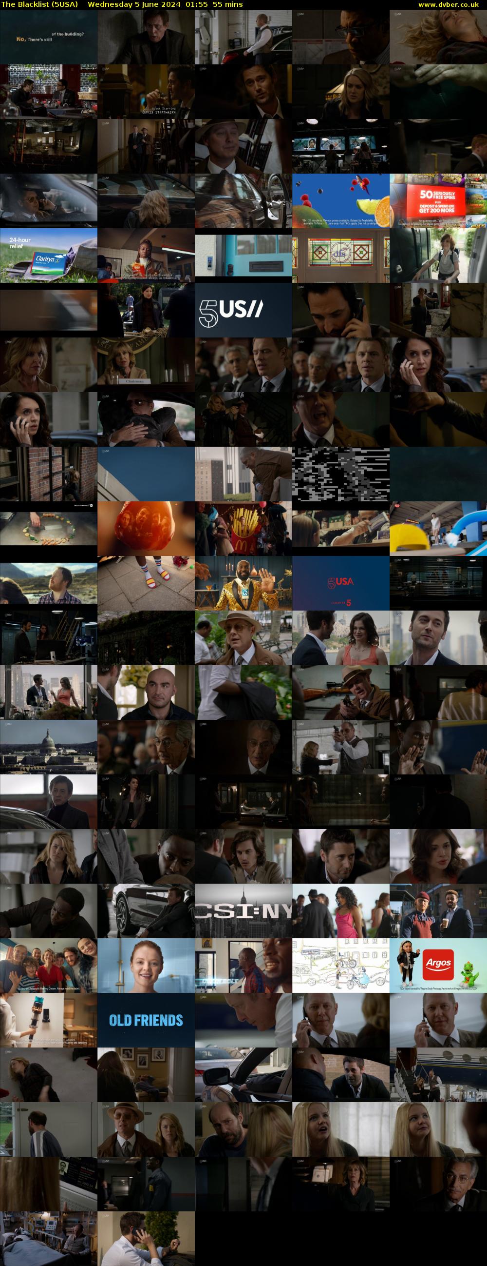 The Blacklist (5USA) Wednesday 5 June 2024 01:55 - 02:50
