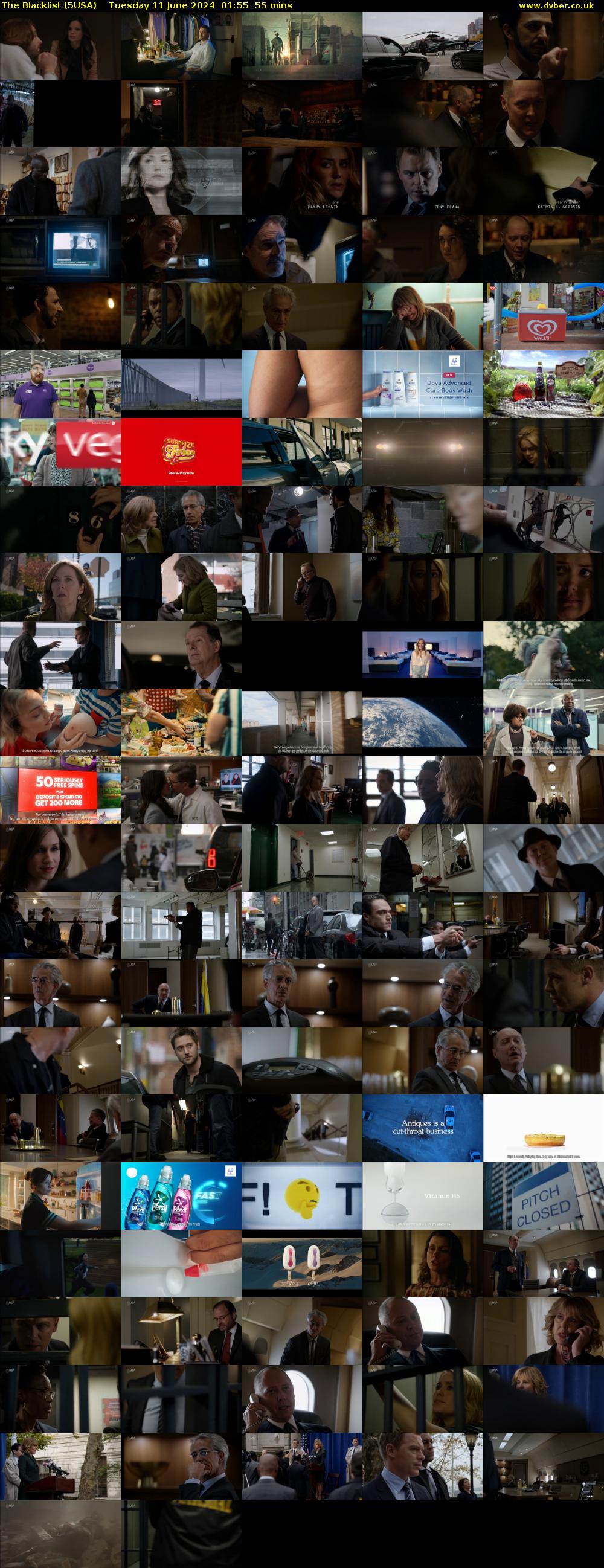 The Blacklist (5USA) Tuesday 11 June 2024 01:55 - 02:50