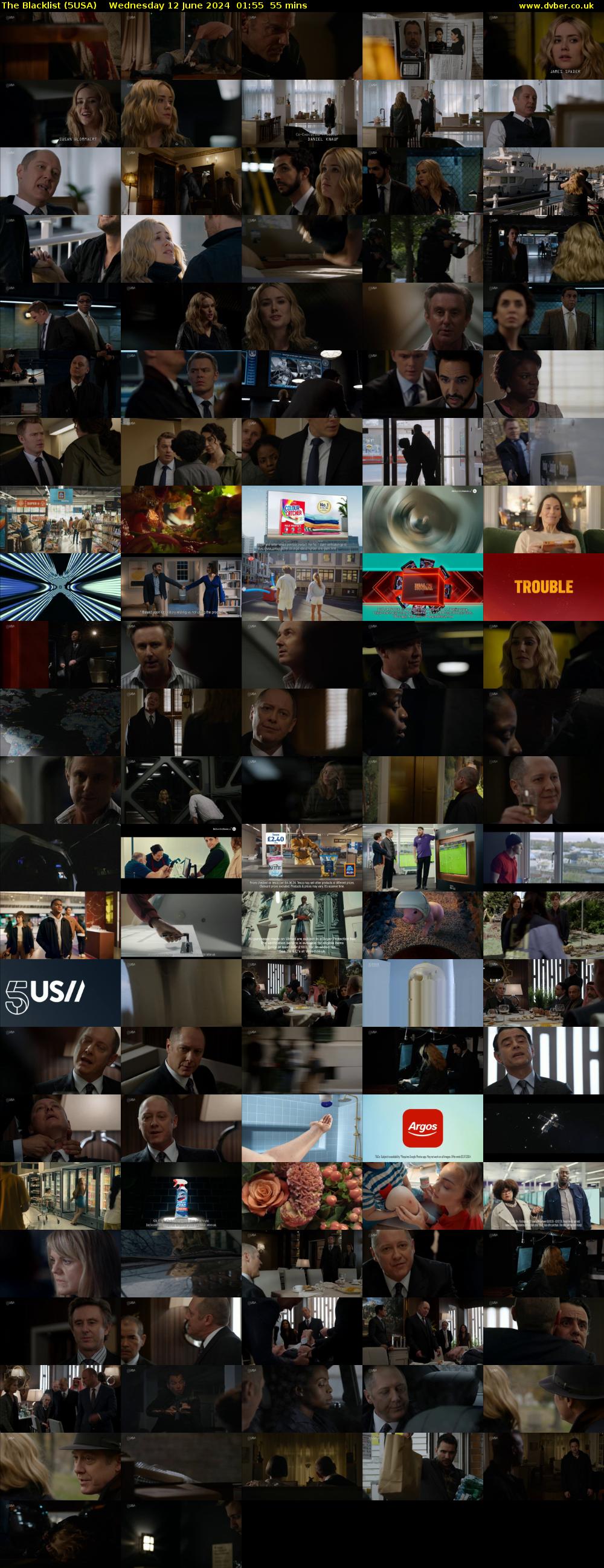 The Blacklist (5USA) Wednesday 12 June 2024 01:55 - 02:50