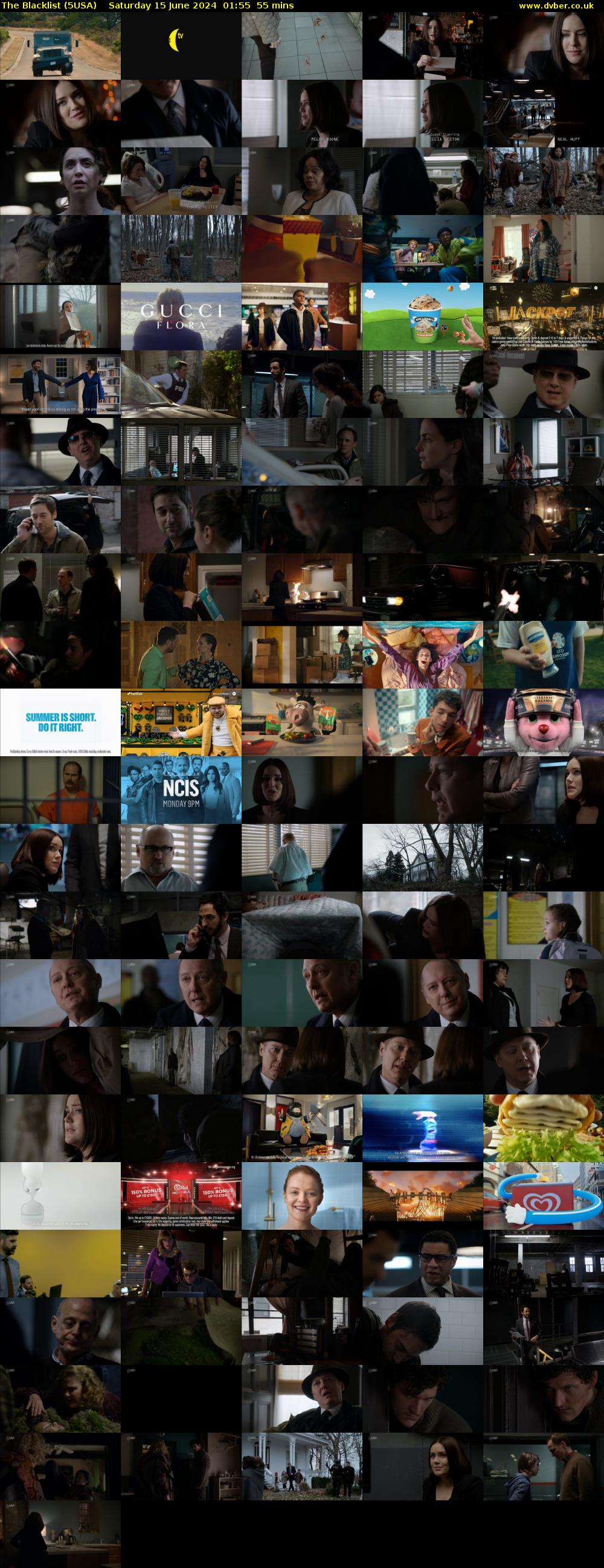 The Blacklist (5USA) Saturday 15 June 2024 01:55 - 02:50