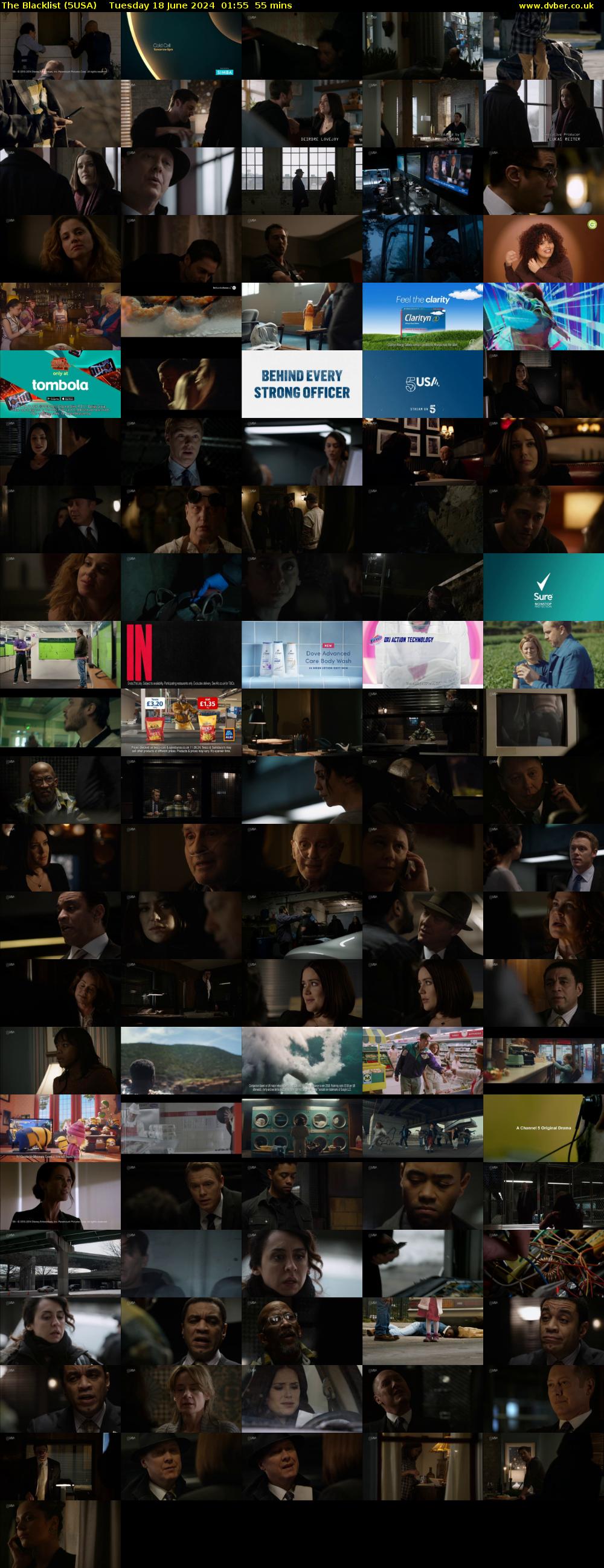 The Blacklist (5USA) Tuesday 18 June 2024 01:55 - 02:50