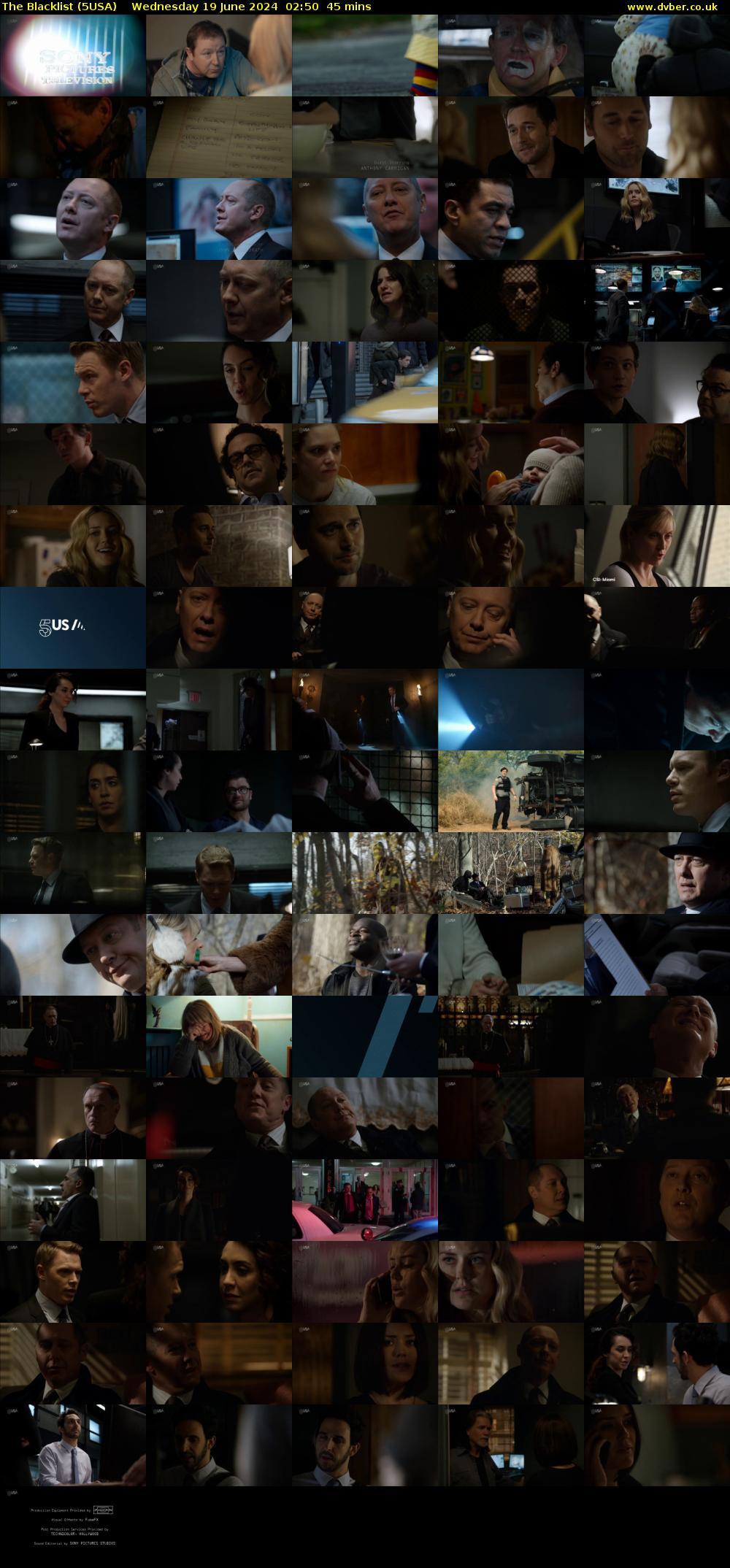 The Blacklist (5USA) Wednesday 19 June 2024 02:50 - 03:35