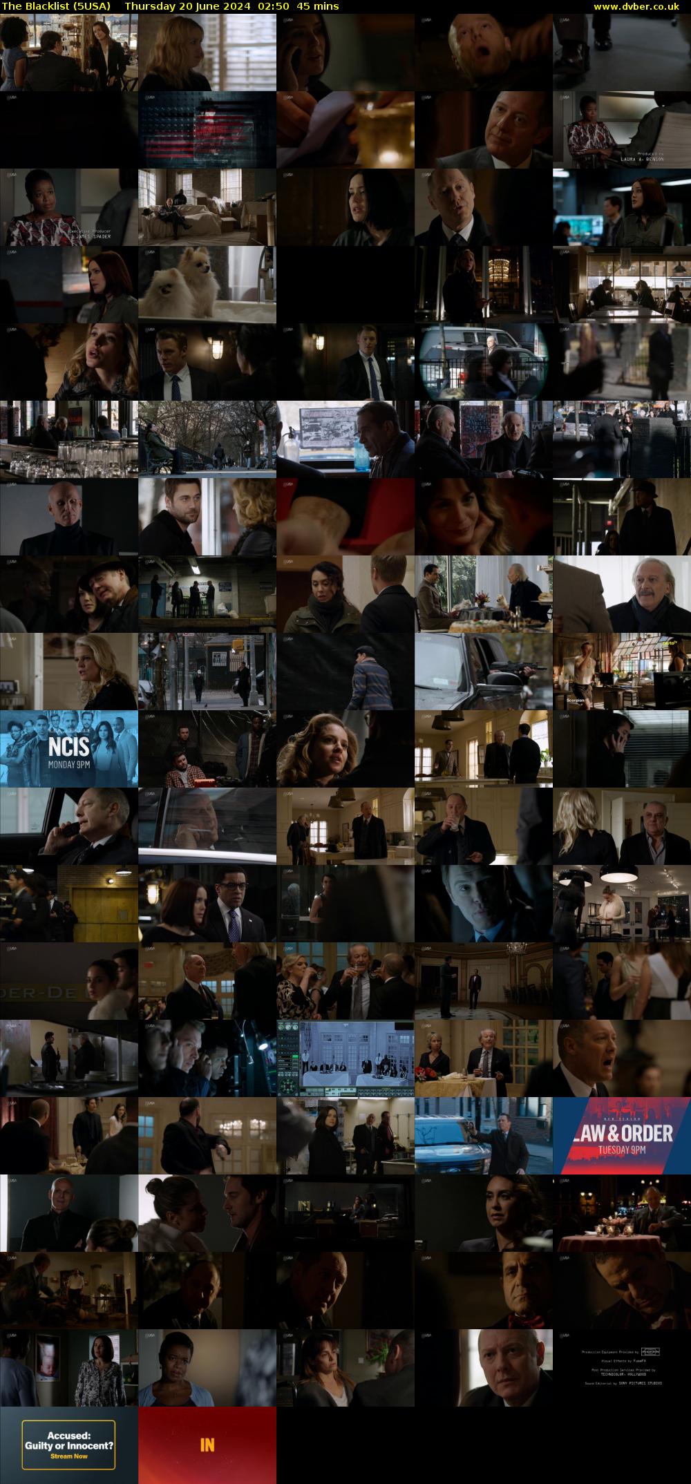 The Blacklist (5USA) Thursday 20 June 2024 02:50 - 03:35