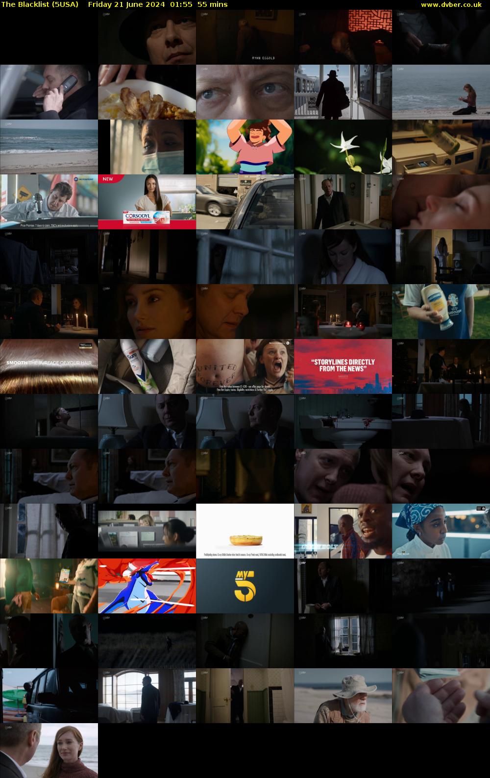 The Blacklist (5USA) Friday 21 June 2024 01:55 - 02:50