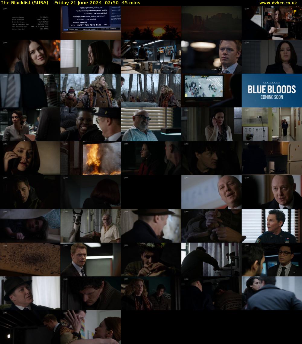 The Blacklist (5USA) Friday 21 June 2024 02:50 - 03:35