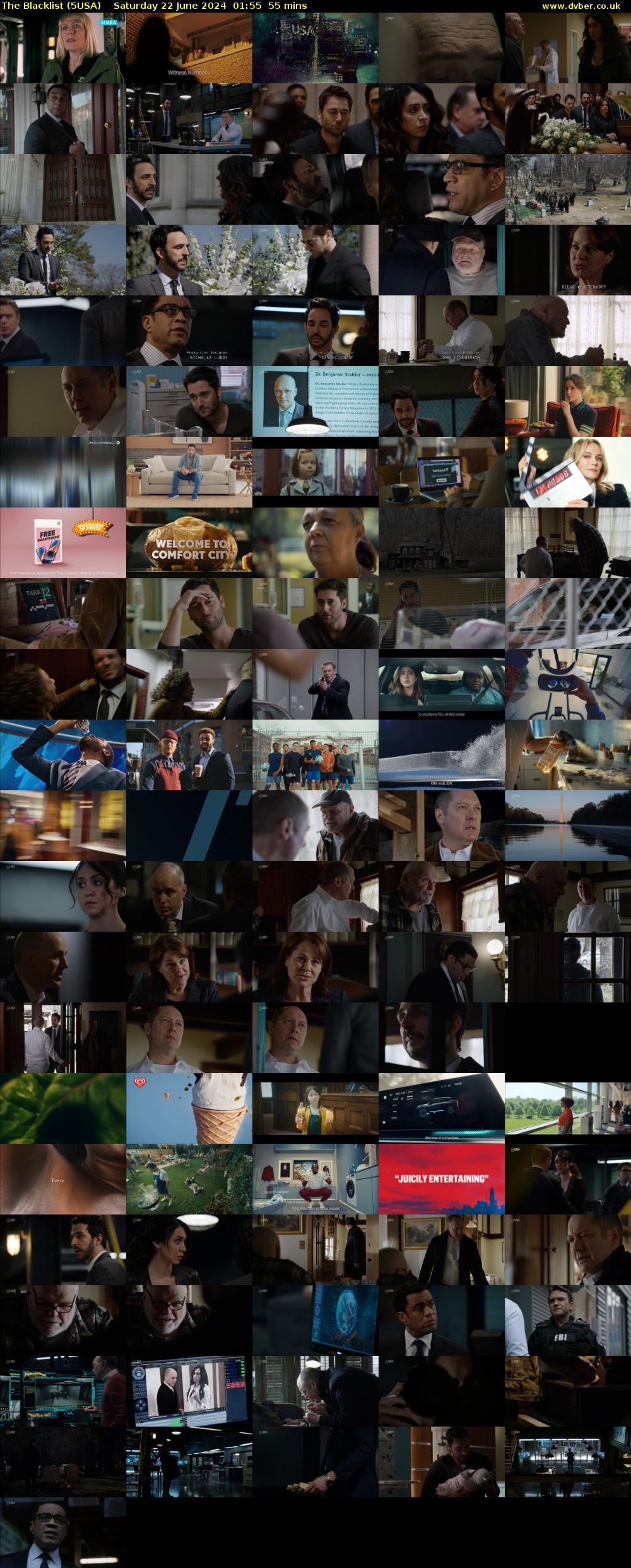 The Blacklist (5USA) Saturday 22 June 2024 01:55 - 02:50