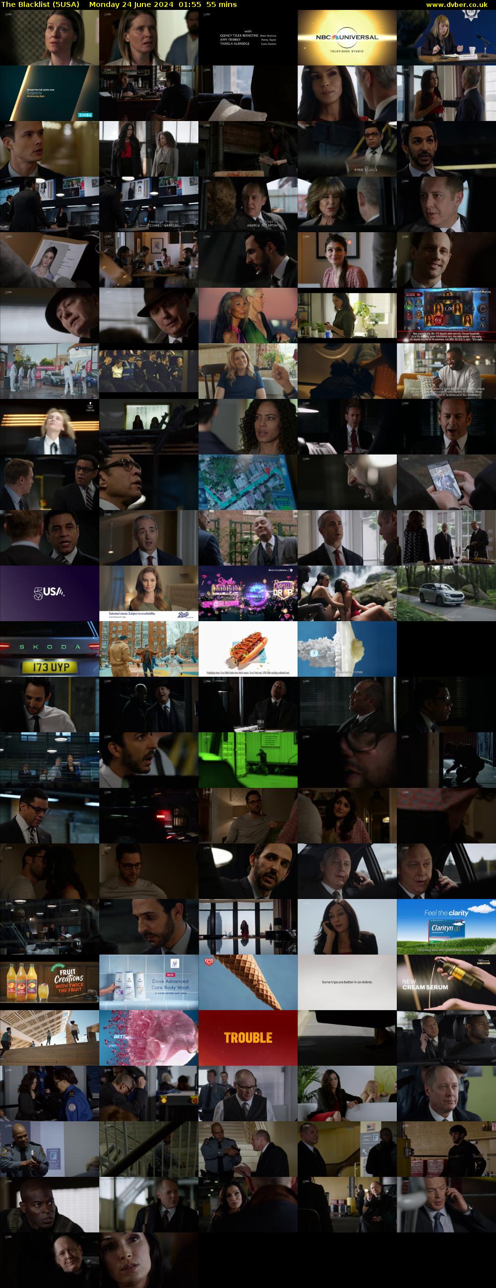 The Blacklist (5USA) Monday 24 June 2024 01:55 - 02:50