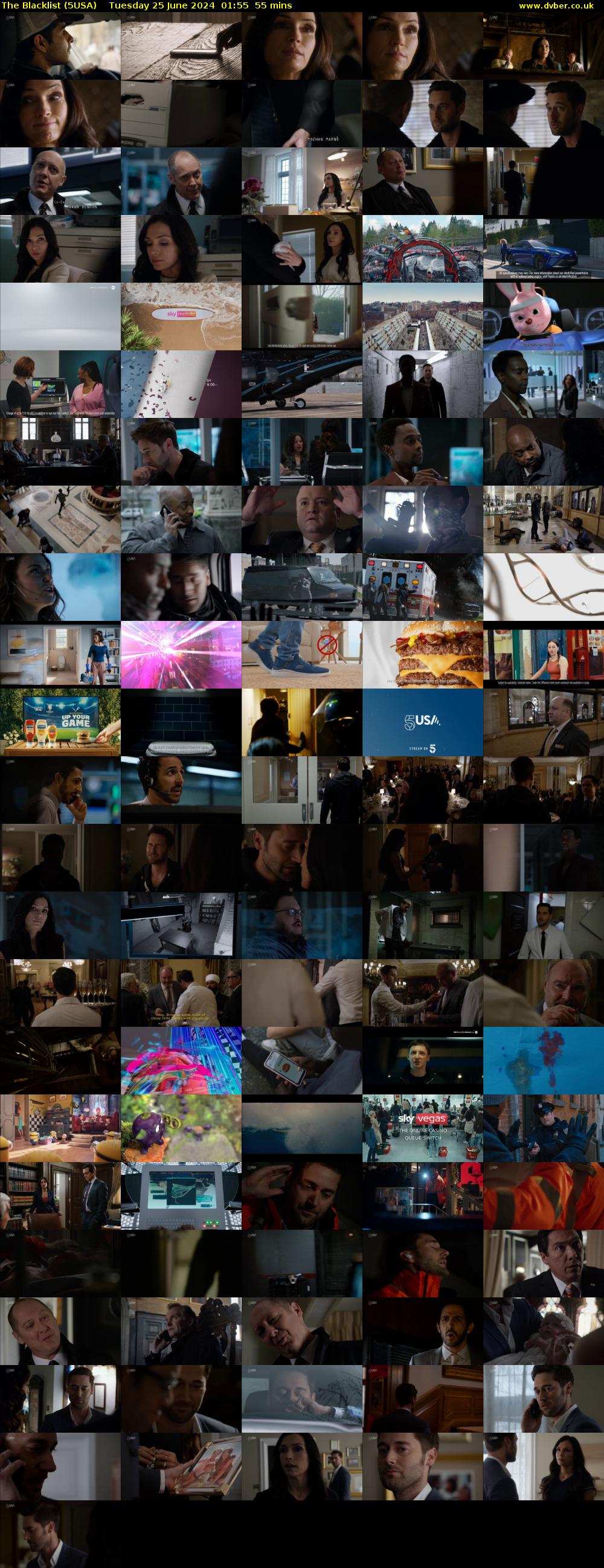 The Blacklist (5USA) Tuesday 25 June 2024 01:55 - 02:50