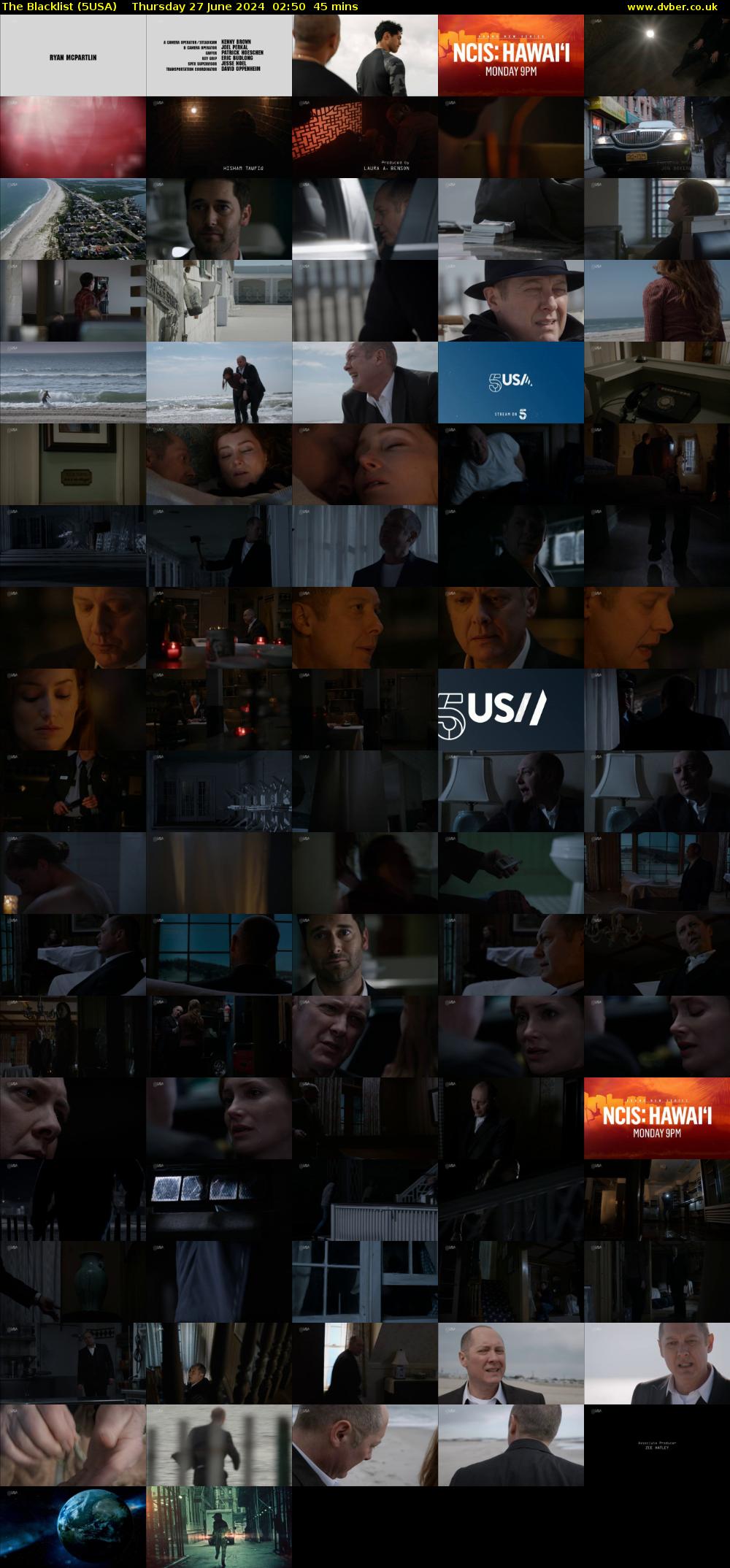 The Blacklist (5USA) Thursday 27 June 2024 02:50 - 03:35