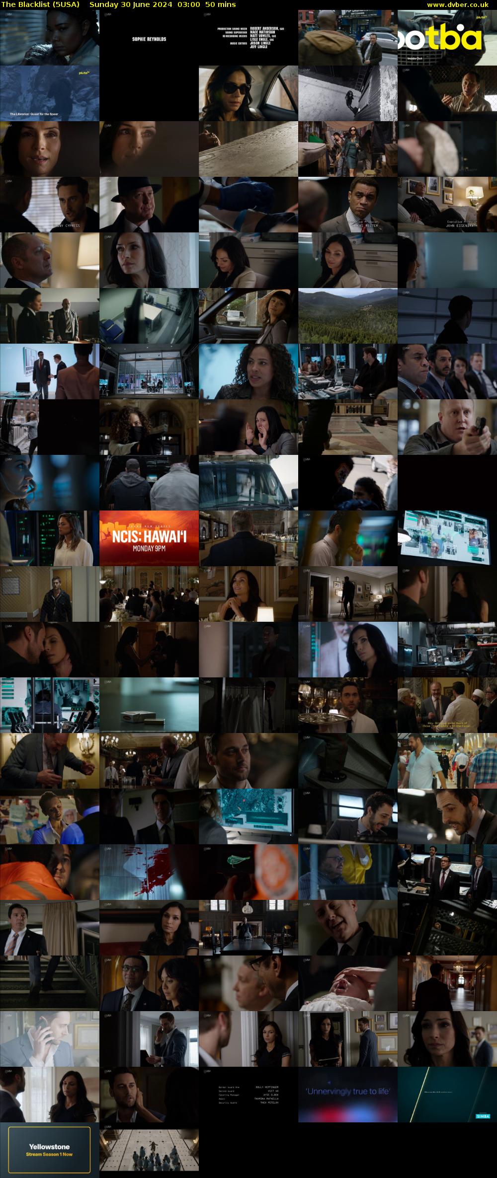 The Blacklist (5USA) Sunday 30 June 2024 03:00 - 03:50