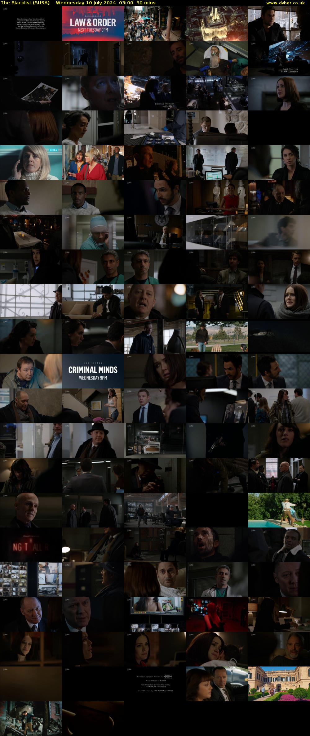 The Blacklist (5USA) Wednesday 10 July 2024 03:00 - 03:50