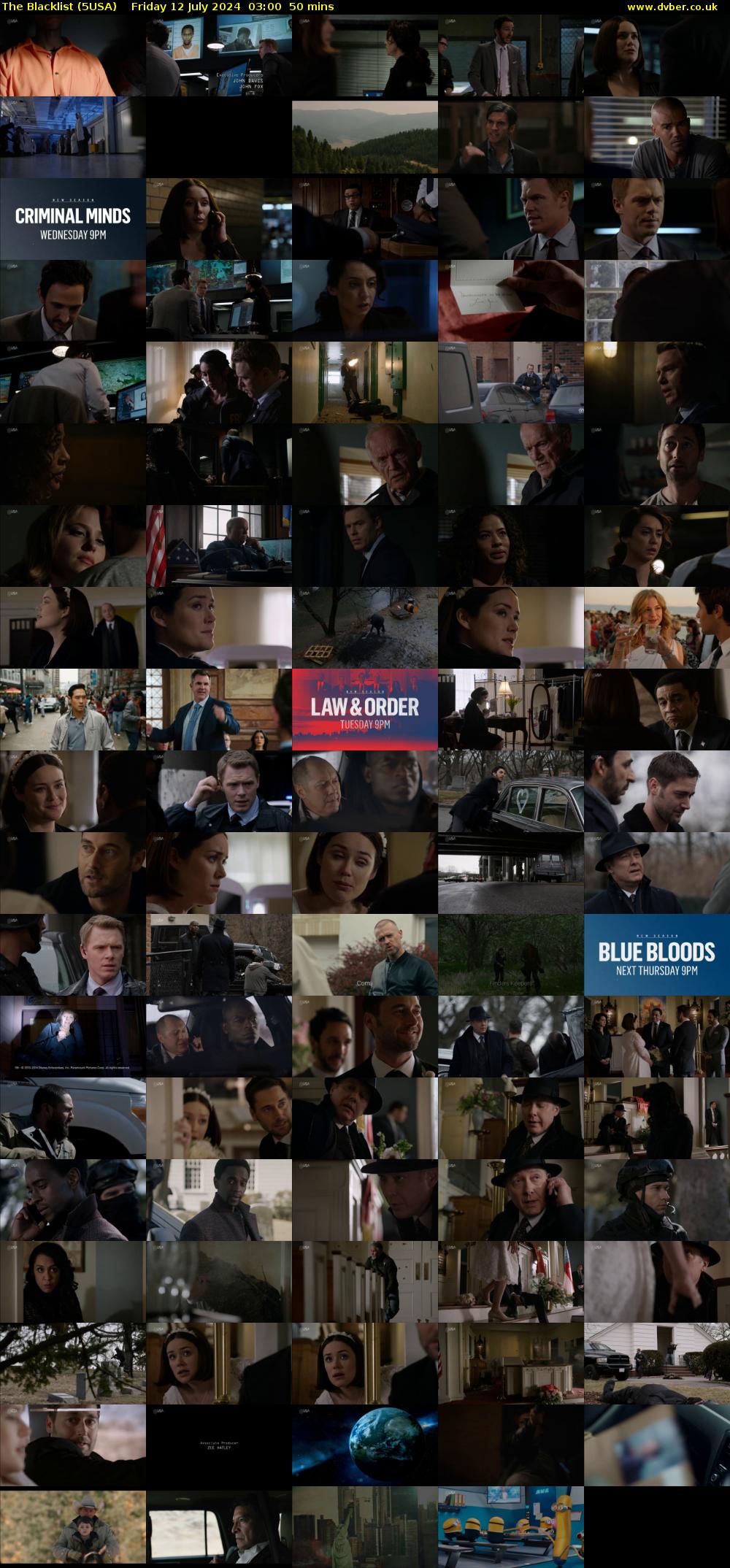 The Blacklist (5USA) Friday 12 July 2024 03:00 - 03:50