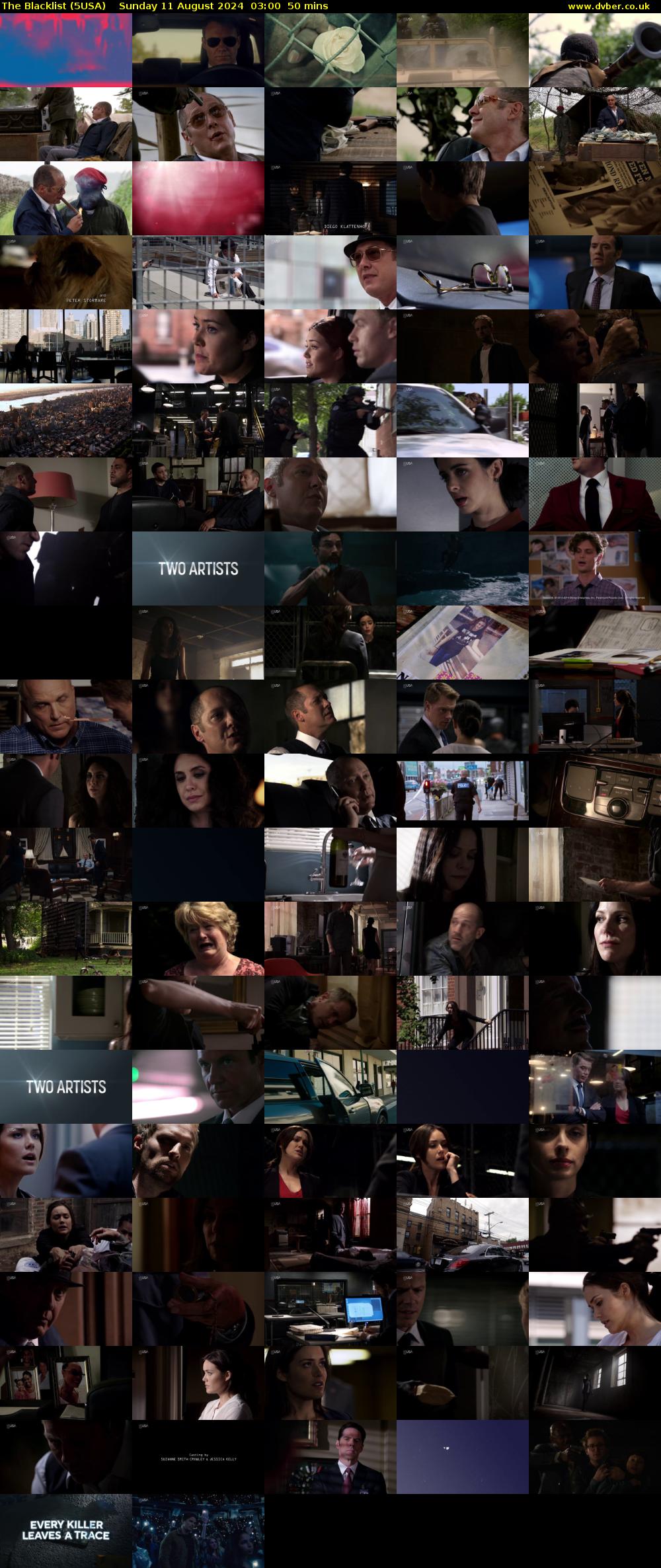 The Blacklist (5USA) Sunday 11 August 2024 03:00 - 03:50