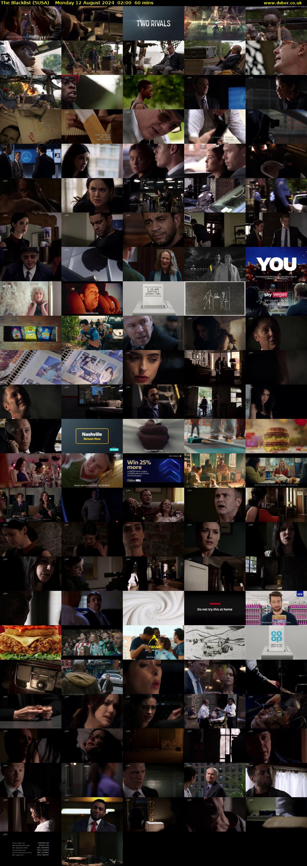 The Blacklist (5USA) Monday 12 August 2024 02:00 - 03:00