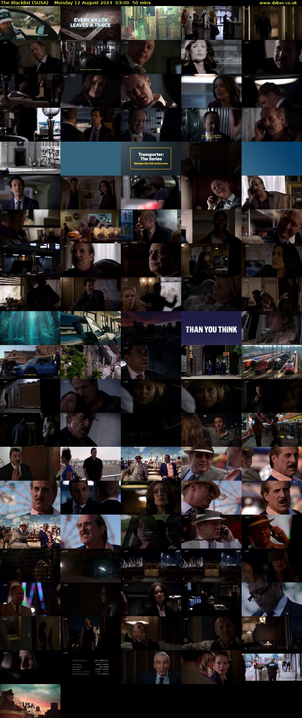 The Blacklist (5USA) Monday 12 August 2024 03:00 - 03:50