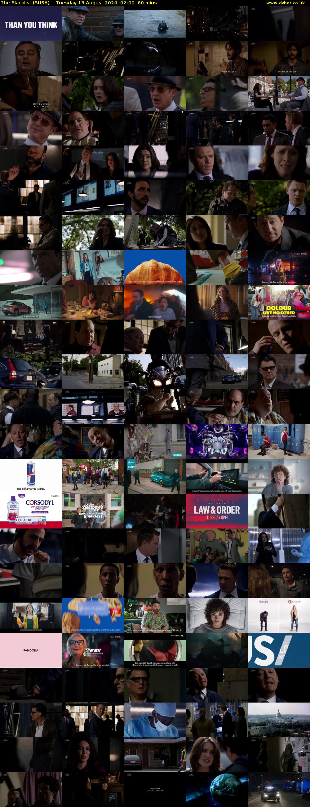 The Blacklist (5USA) Tuesday 13 August 2024 02:00 - 03:00