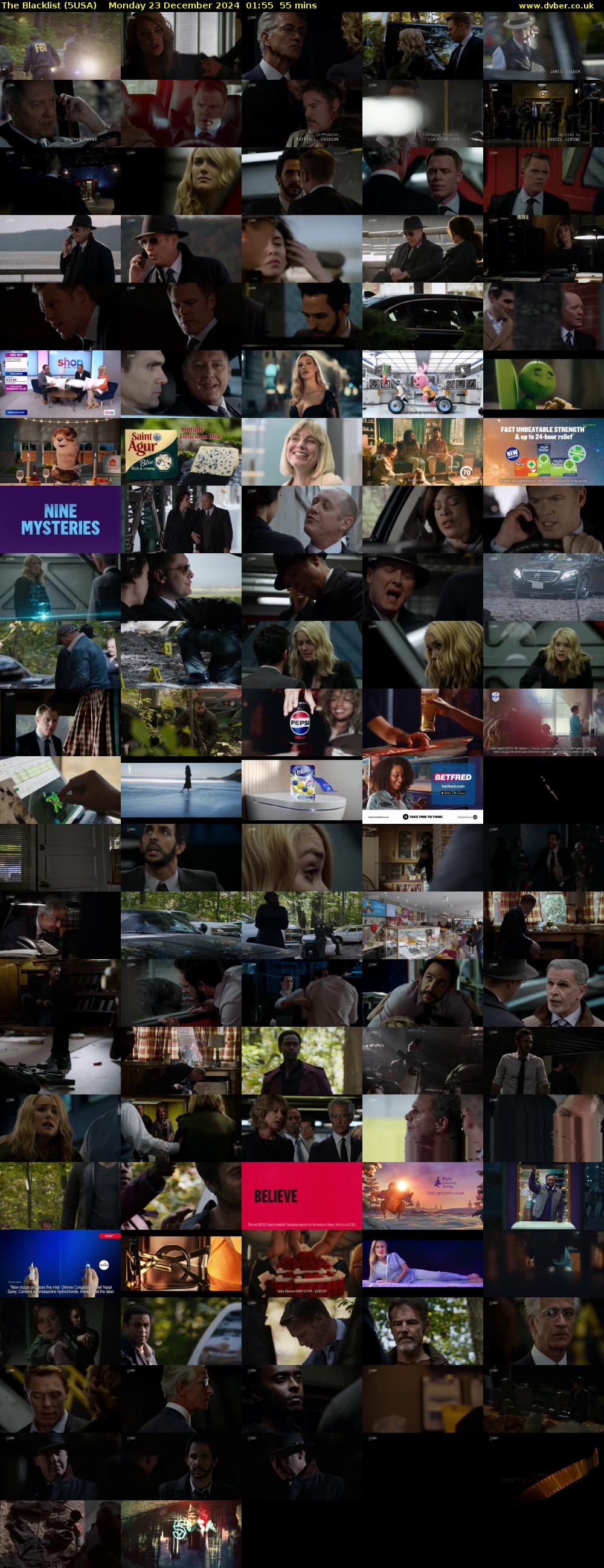 The Blacklist (5USA) Monday 23 December 2024 01:55 - 02:50