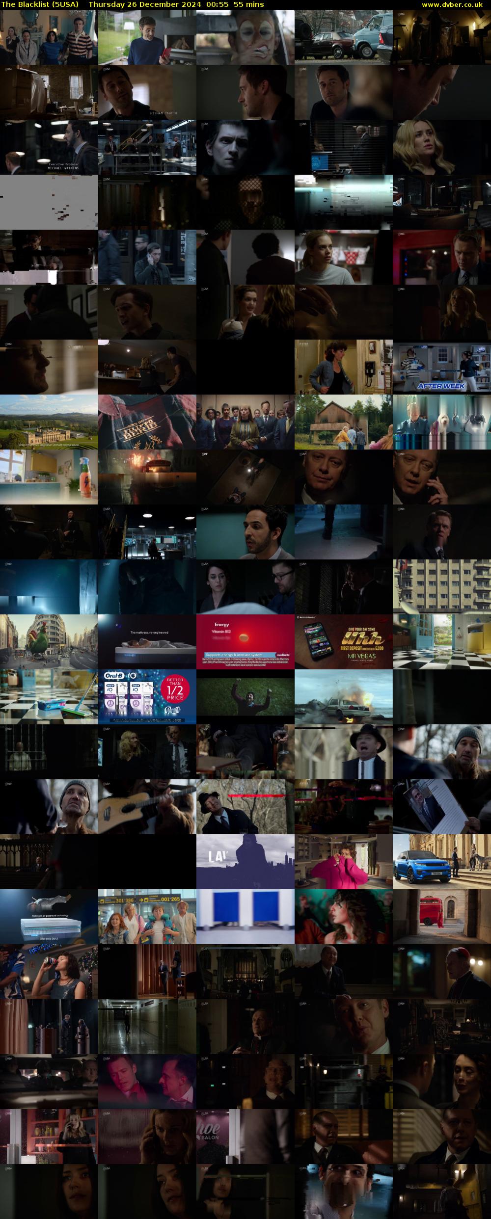 The Blacklist (5USA) Thursday 26 December 2024 00:55 - 01:50