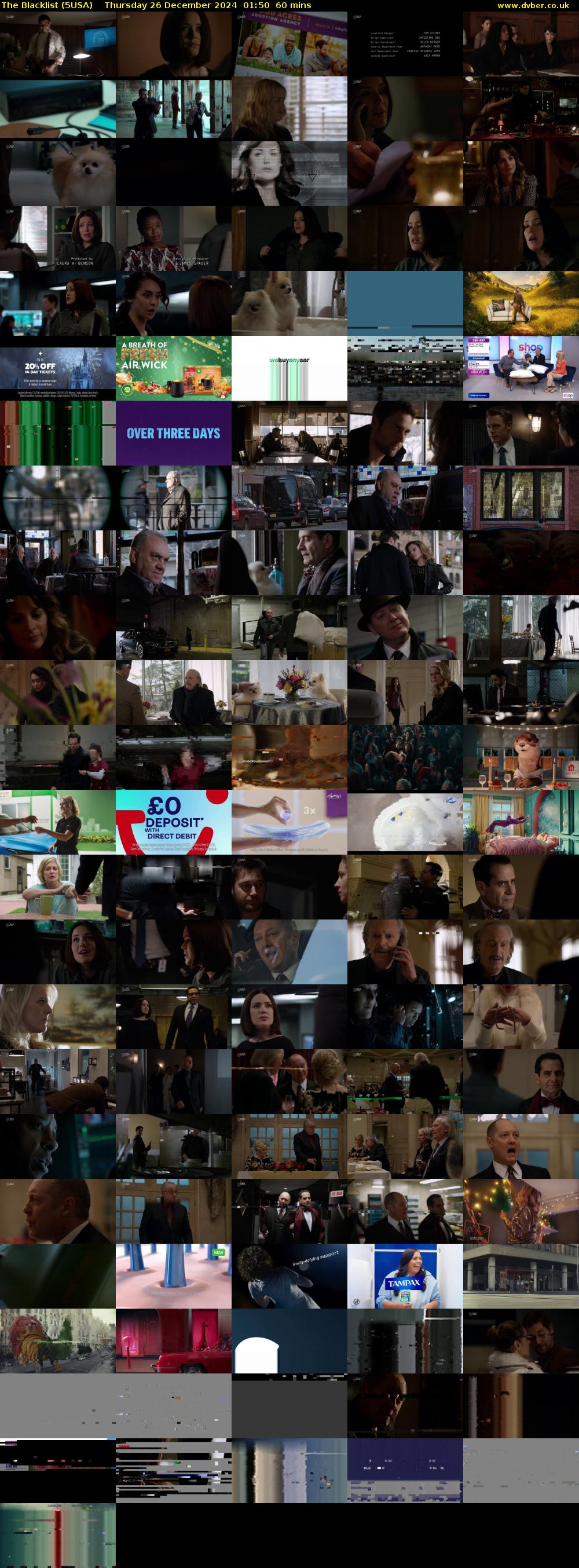 The Blacklist (5USA) Thursday 26 December 2024 01:50 - 02:50