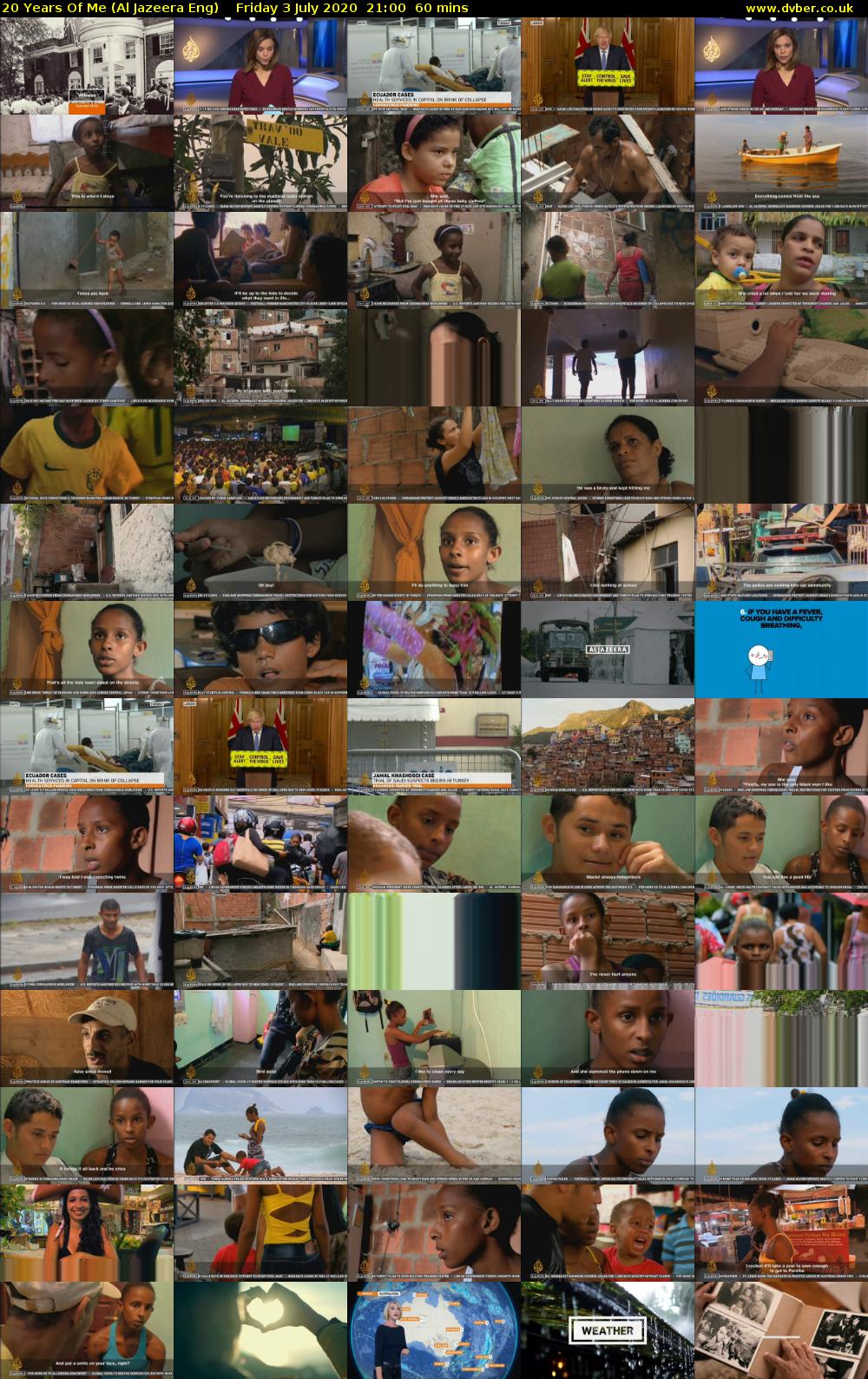 20 Years Of Me (Al Jazeera Eng) Friday 3 July 2020 21:00 - 22:00
