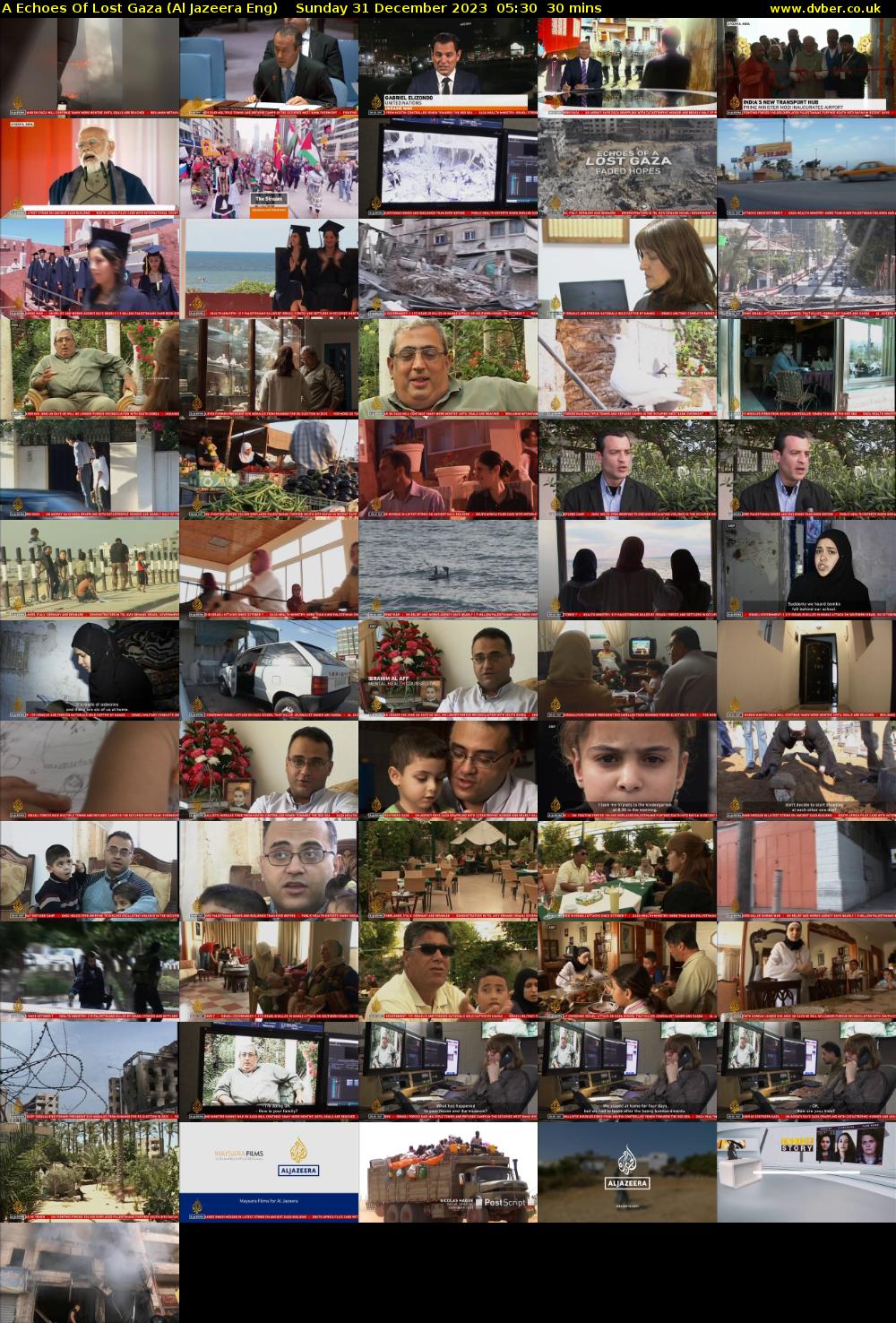 A Echoes Of Lost Gaza (Al Jazeera Eng) Sunday 31 December 2023 05:30 - 06:00