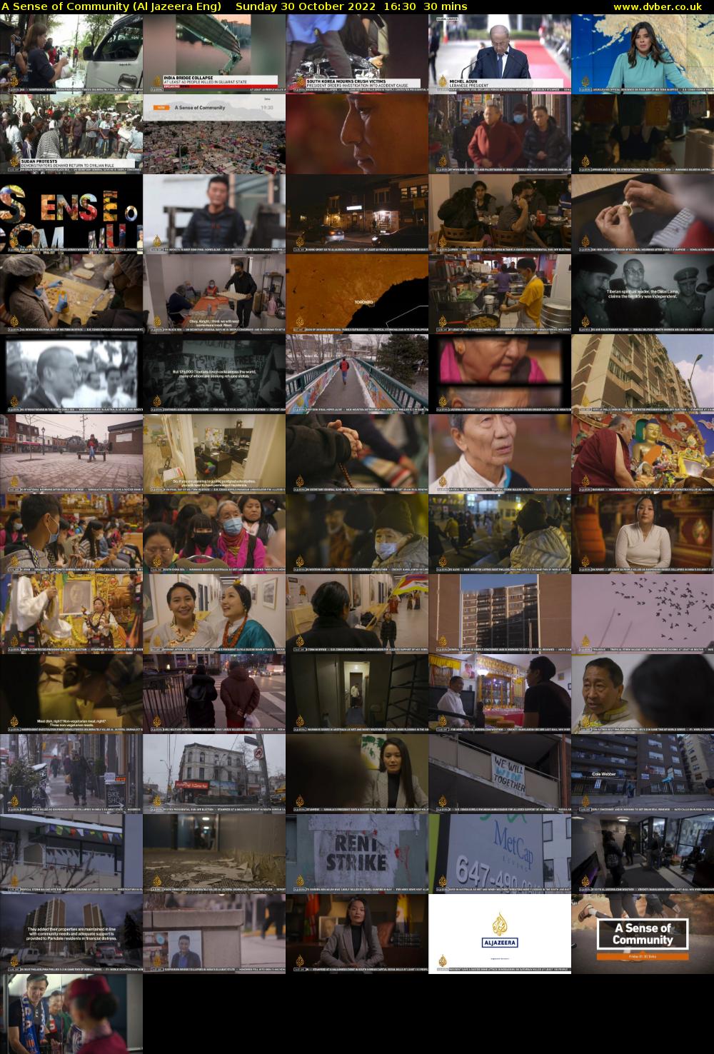 A Sense of Community (Al Jazeera Eng) Sunday 30 October 2022 16:30 - 17:00