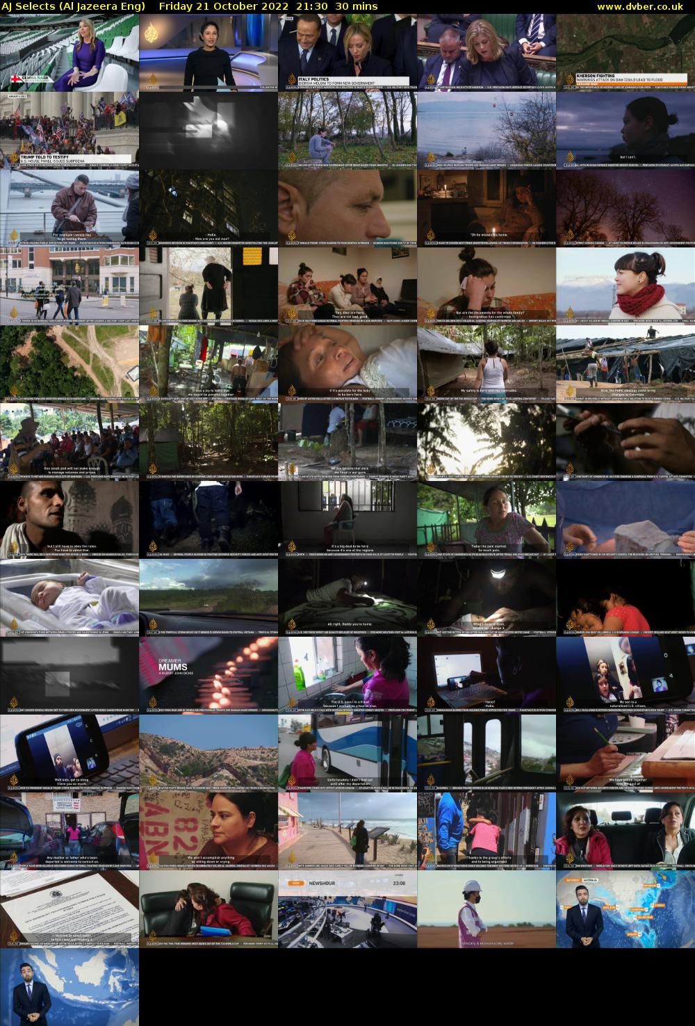 AJ Selects (Al Jazeera Eng) Friday 21 October 2022 21:30 - 22:00