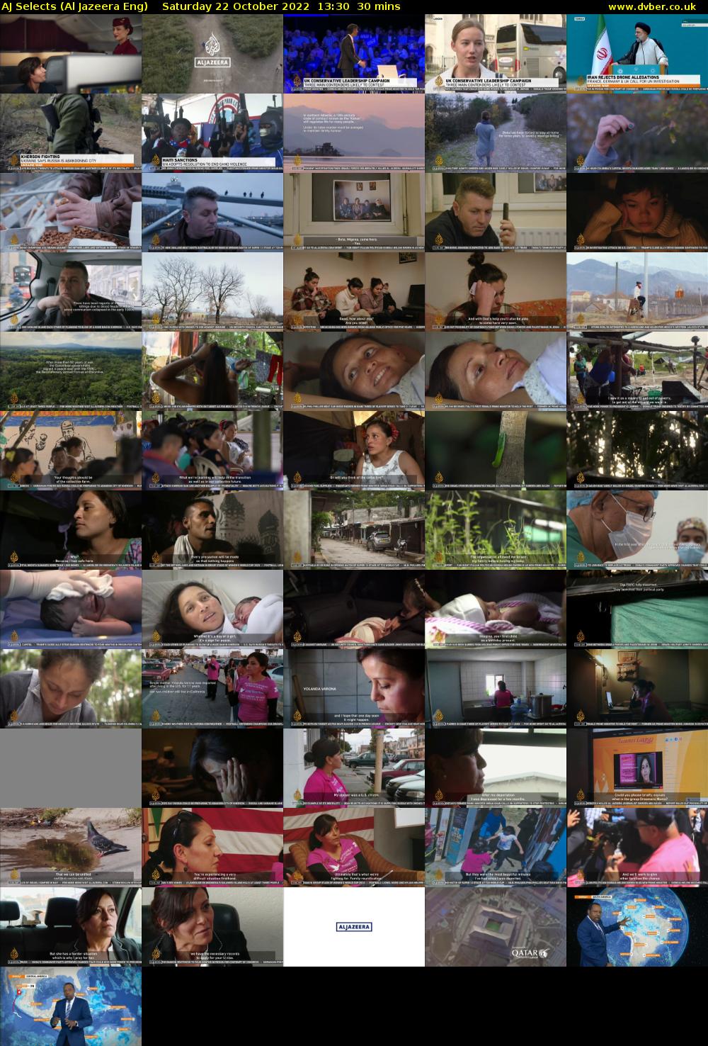 AJ Selects (Al Jazeera Eng) Saturday 22 October 2022 13:30 - 14:00