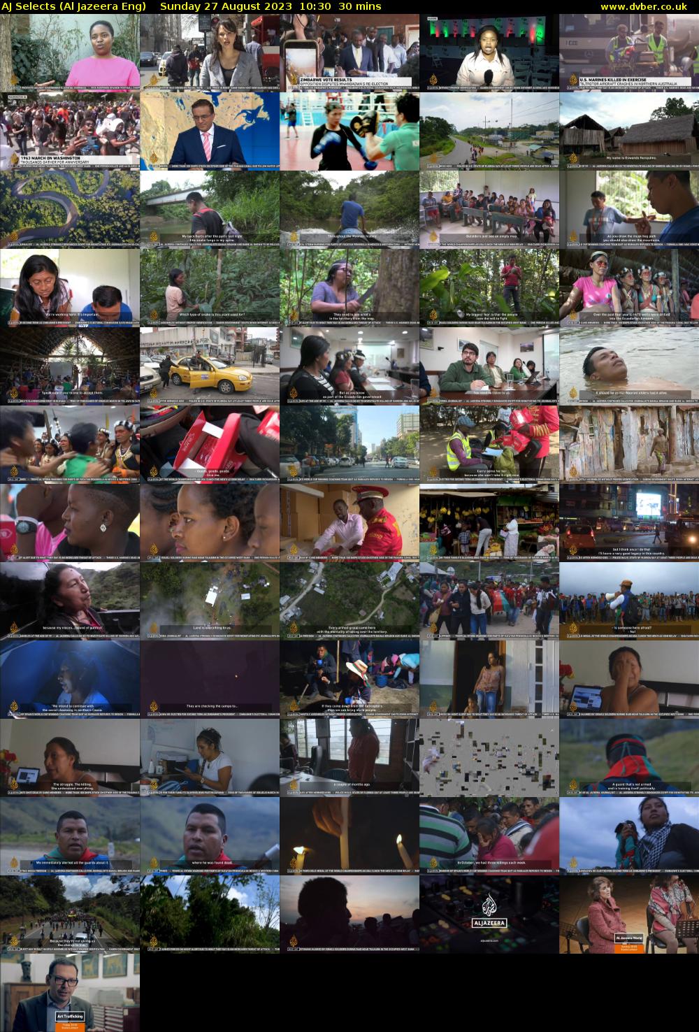 AJ Selects (Al Jazeera Eng) Sunday 27 August 2023 10:30 - 11:00