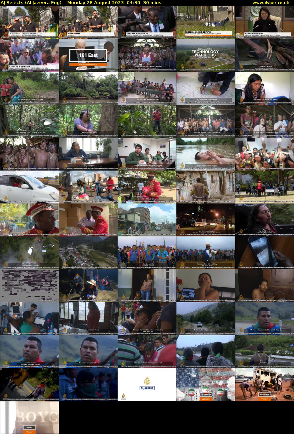 AJ Selects (Al Jazeera Eng) Monday 28 August 2023 04:30 - 05:00