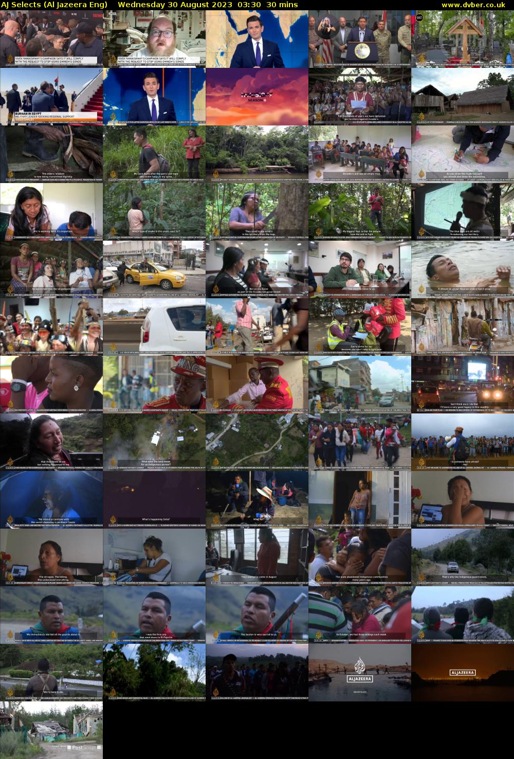 AJ Selects (Al Jazeera Eng) Wednesday 30 August 2023 03:30 - 04:00