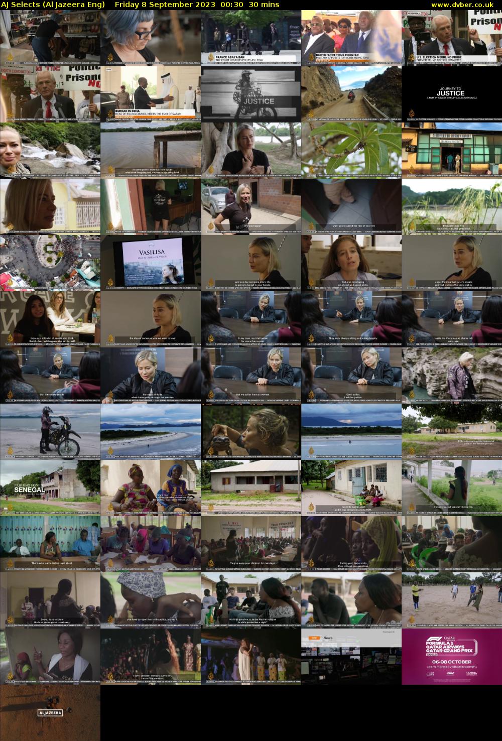 AJ Selects (Al Jazeera Eng) Friday 8 September 2023 00:30 - 01:00