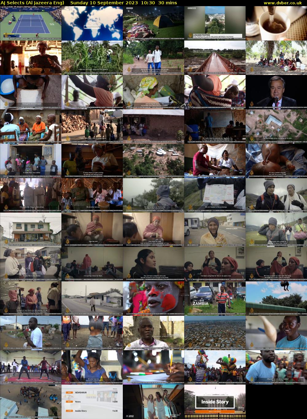 AJ Selects (Al Jazeera Eng) Sunday 10 September 2023 10:30 - 11:00
