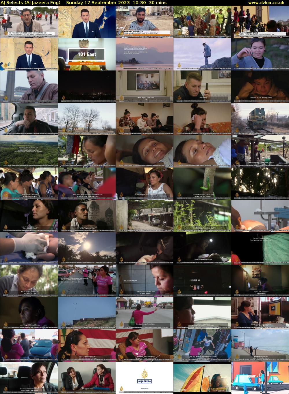 AJ Selects (Al Jazeera Eng) Sunday 17 September 2023 10:30 - 11:00