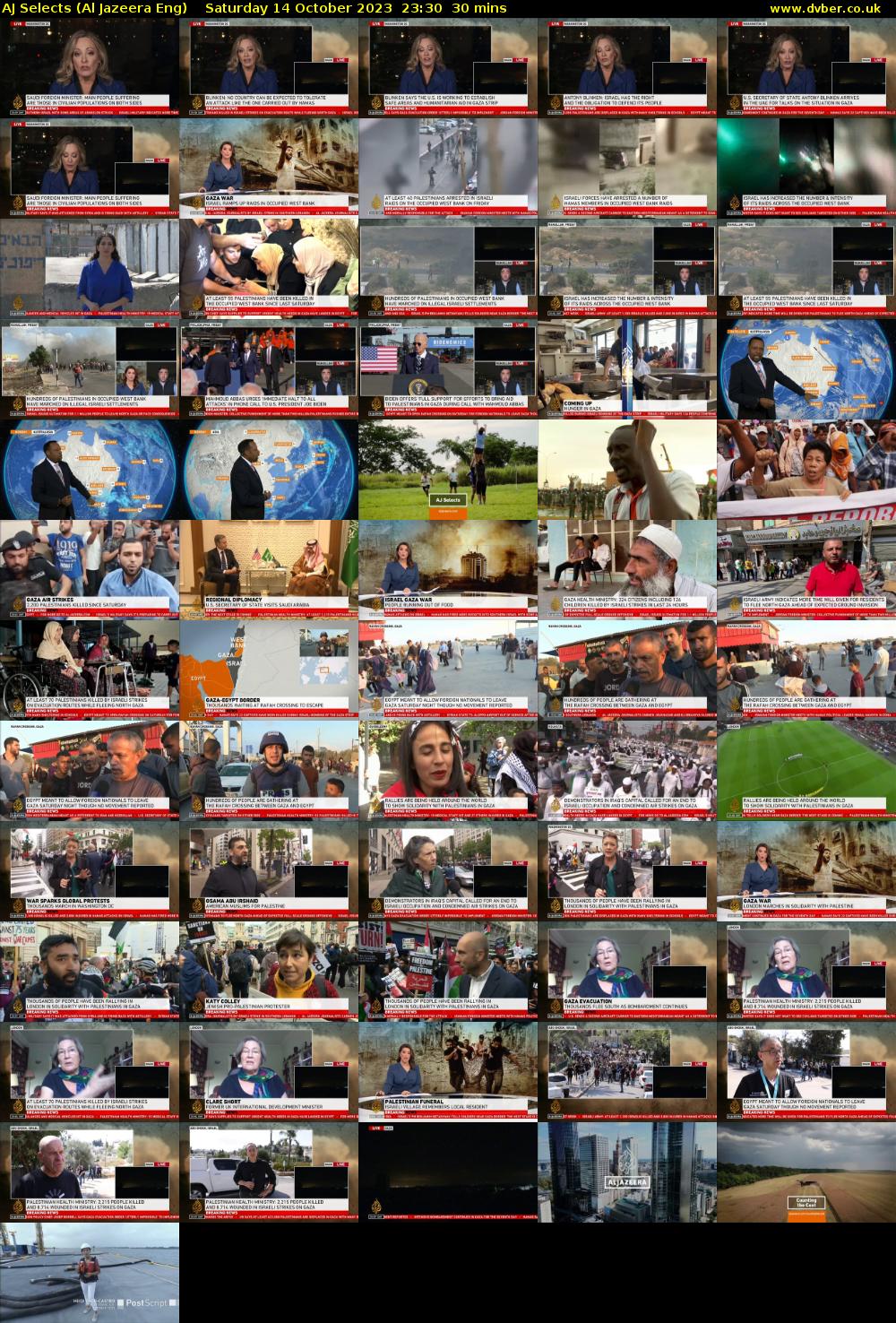 AJ Selects (Al Jazeera Eng) Saturday 14 October 2023 23:30 - 00:00