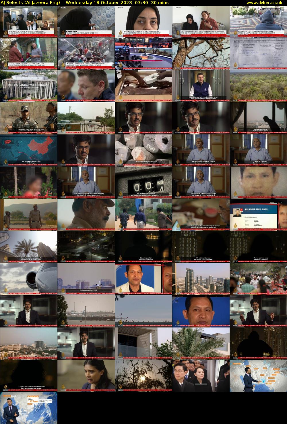 AJ Selects (Al Jazeera Eng) Wednesday 18 October 2023 03:30 - 04:00