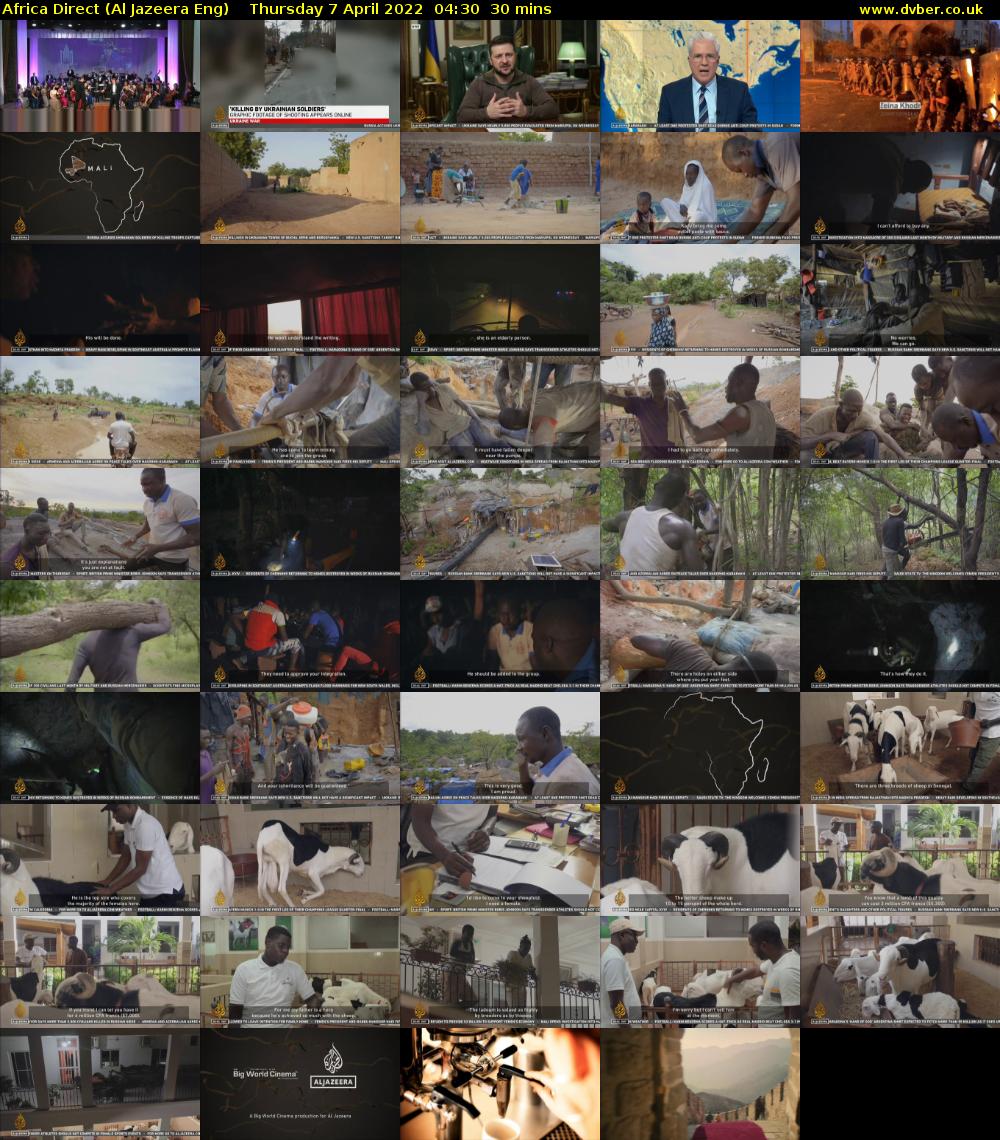 Africa Direct (Al Jazeera Eng) Thursday 7 April 2022 04:30 - 05:00