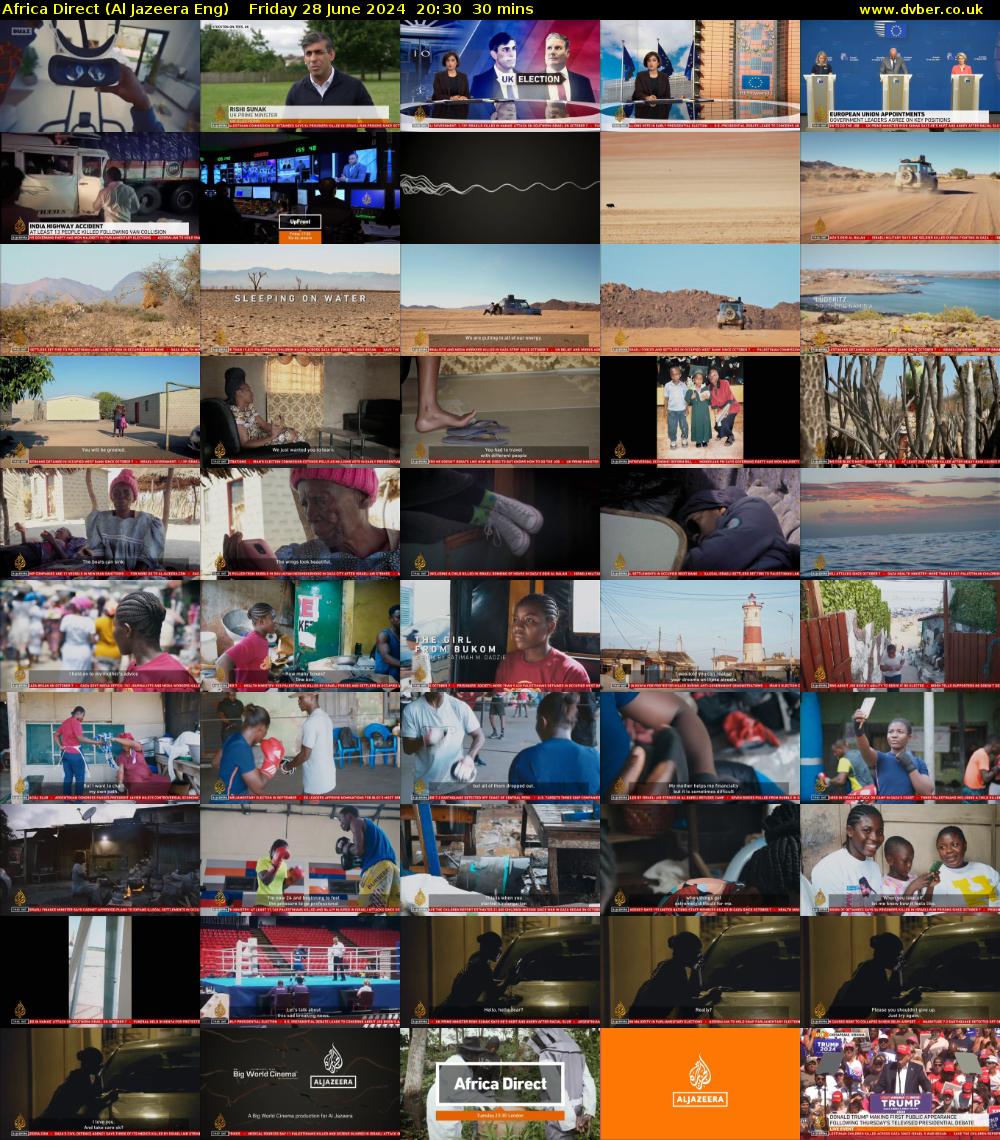 Africa Direct (Al Jazeera Eng) Friday 28 June 2024 20:30 - 21:00