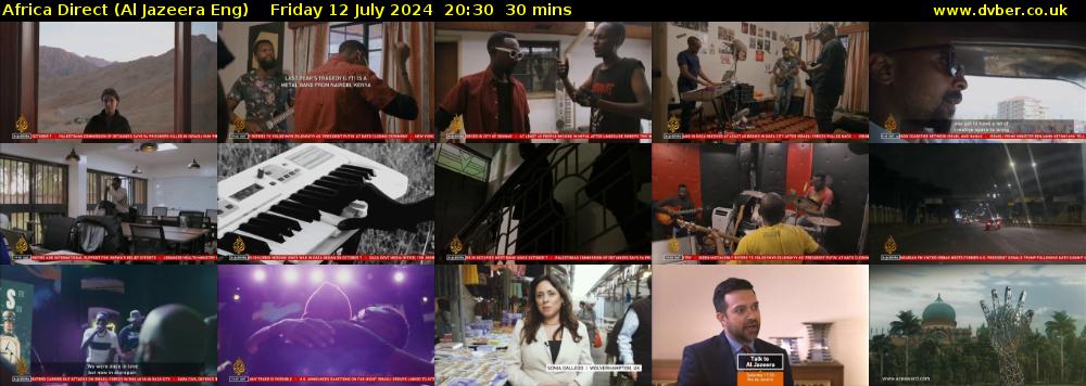 Africa Direct (Al Jazeera Eng) Friday 12 July 2024 20:30 - 21:00