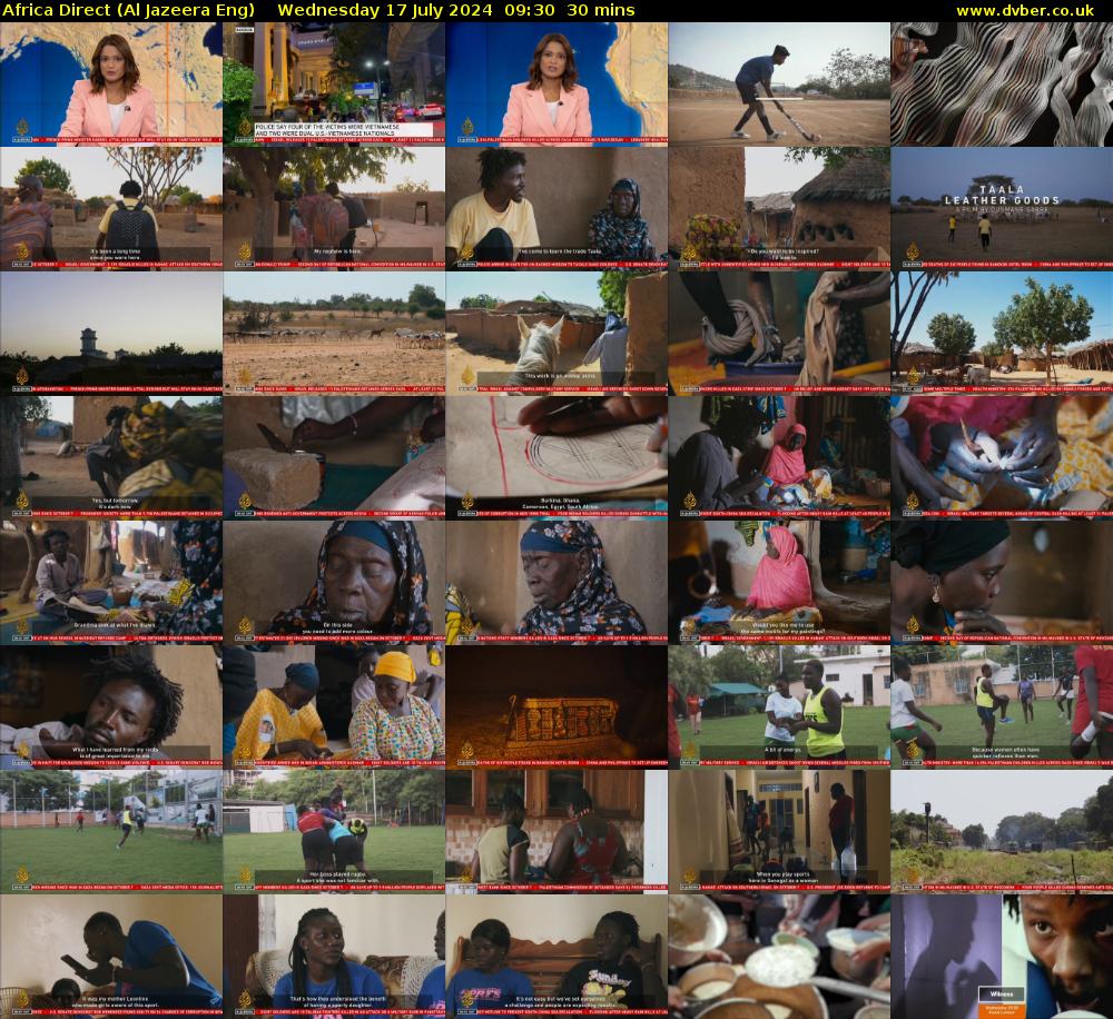 Africa Direct (Al Jazeera Eng) Wednesday 17 July 2024 09:30 - 10:00