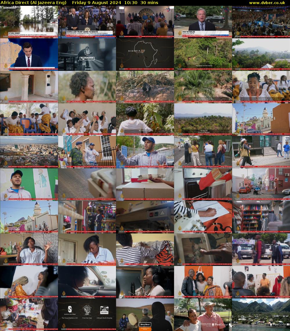 Africa Direct (Al Jazeera Eng) Friday 9 August 2024 10:30 - 11:00