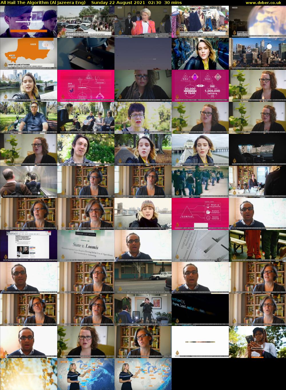 All Hail The Algorithm (Al Jazeera Eng) Sunday 22 August 2021 02:30 - 03:00