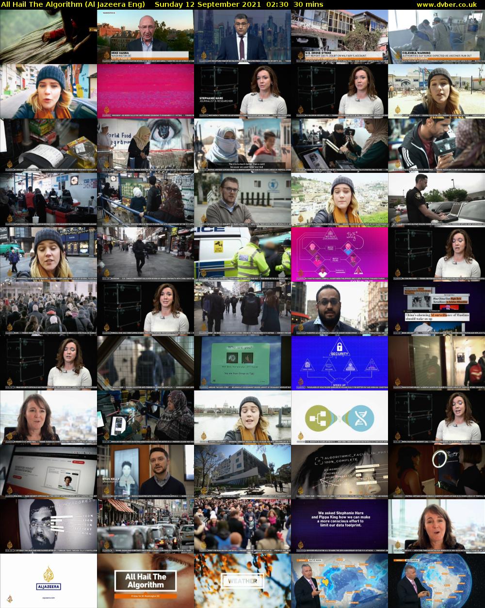 All Hail The Algorithm (Al Jazeera Eng) Sunday 12 September 2021 02:30 - 03:00