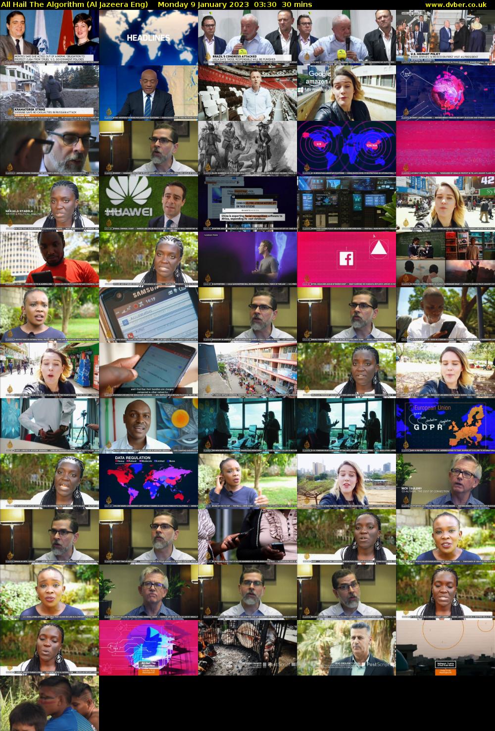 All Hail The Algorithm (Al Jazeera Eng) Monday 9 January 2023 03:30 - 04:00