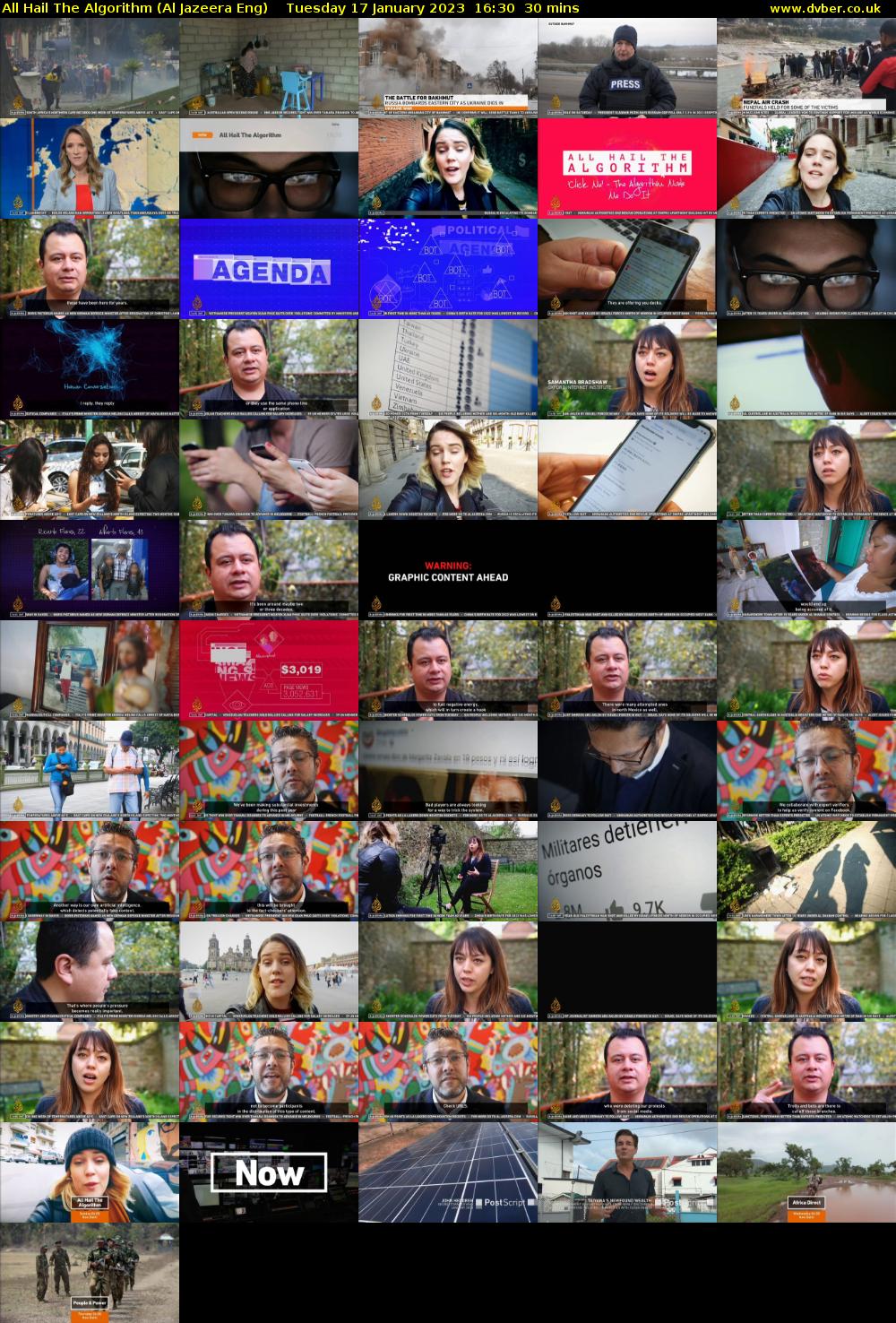 All Hail The Algorithm (Al Jazeera Eng) Tuesday 17 January 2023 16:30 - 17:00