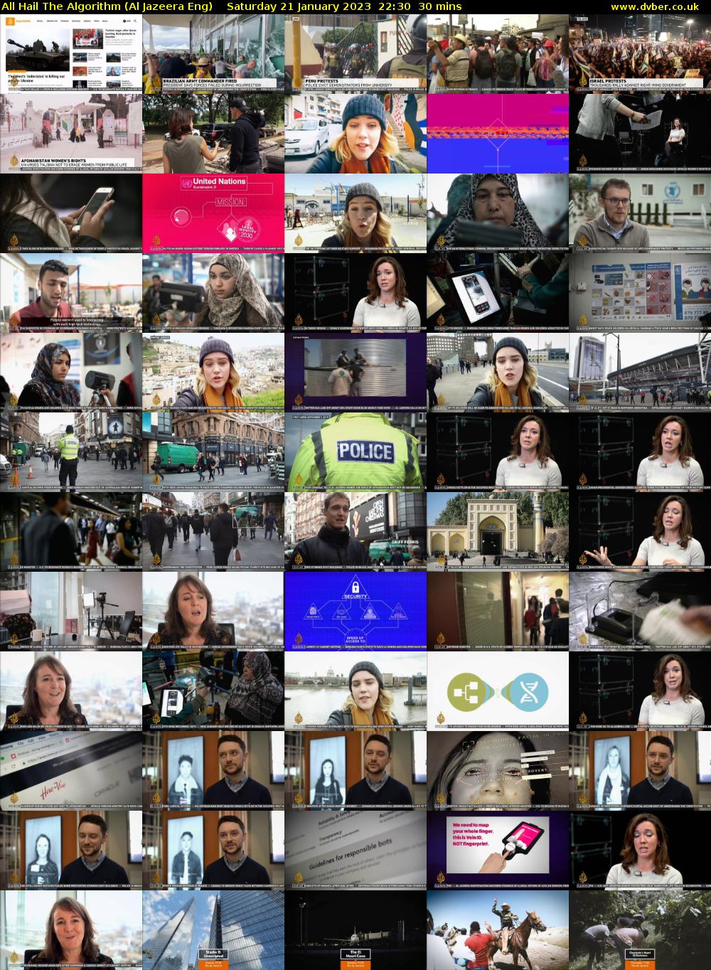 All Hail The Algorithm (Al Jazeera Eng) Saturday 21 January 2023 22:30 - 23:00