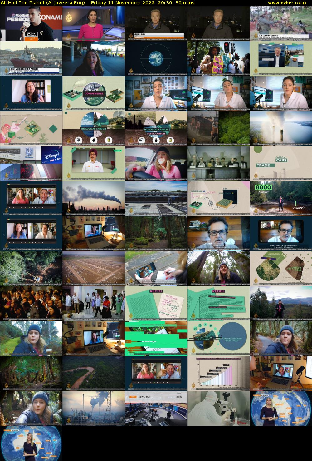 All Hail The Planet (Al Jazeera Eng) Friday 11 November 2022 20:30 - 21:00