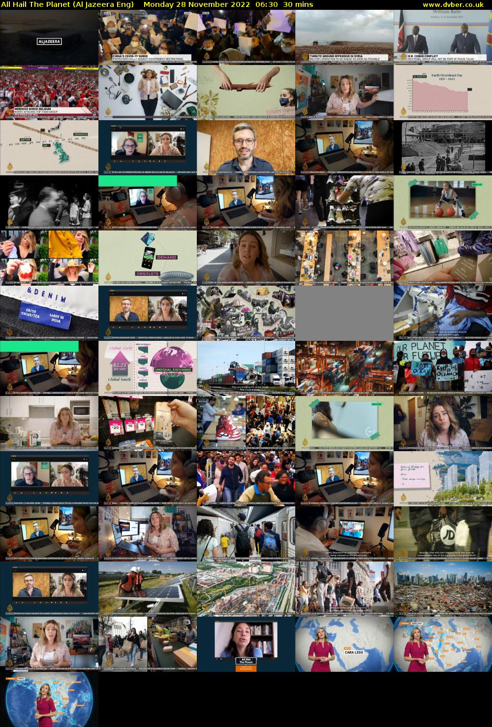 All Hail The Planet (Al Jazeera Eng) Monday 28 November 2022 06:30 - 07:00