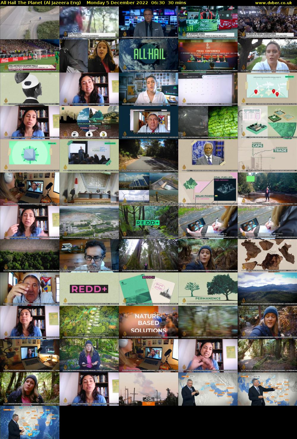 All Hail The Planet (Al Jazeera Eng) Monday 5 December 2022 06:30 - 07:00